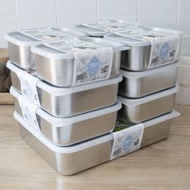 Coobinox® Freeze-Keep Stainless Steel Freezer Container 9-Piece Full Set (CO-57-91) - SUS 304 All-in-One Collectio